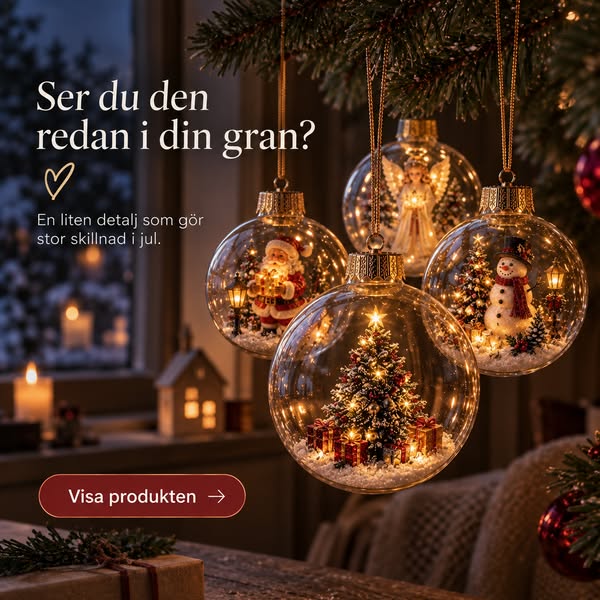 Varuno's Julkula med LED™ – Magisk Vintervärld