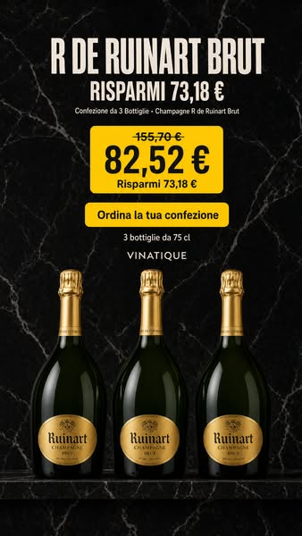 Tre R de Ruinart Brut: risparmi 73,18€