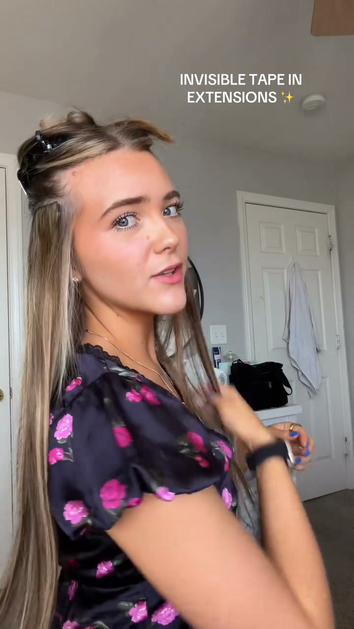 Natural-Looking Invisible Tape-In Hair Extensions