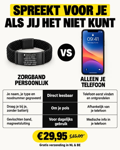 Je telefoon spreekt niet voor je. Je pols wel.
