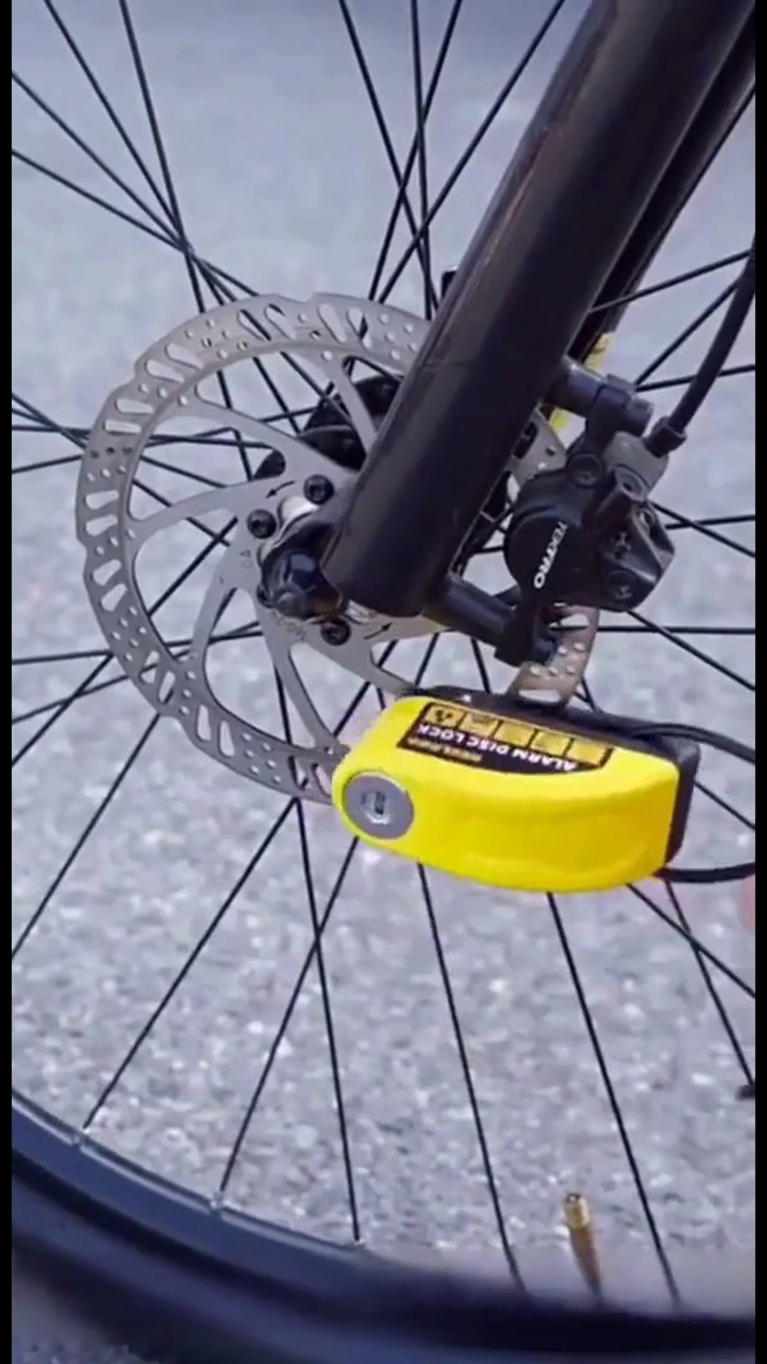Schijfremslot + 110dB Alarm
