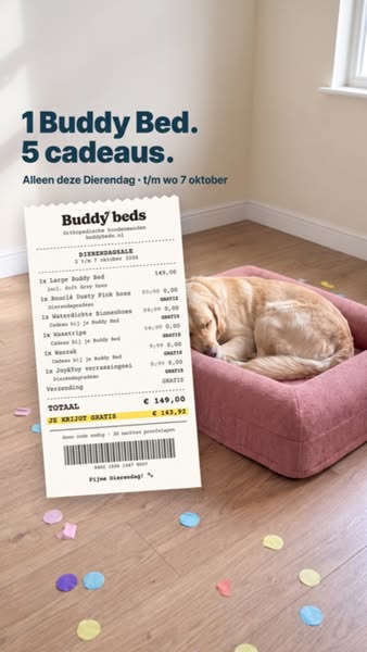 €143,92 aan cadeaus erbij