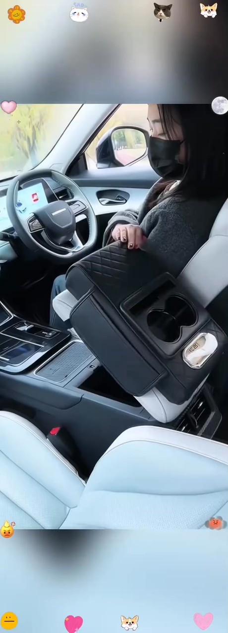 ANZEIGE: Multifunctional PU Leather Car Armrest Box Mat