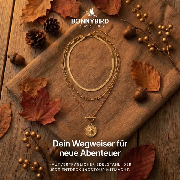 Edelstahl Schmuck für dein Herbst-Outfit