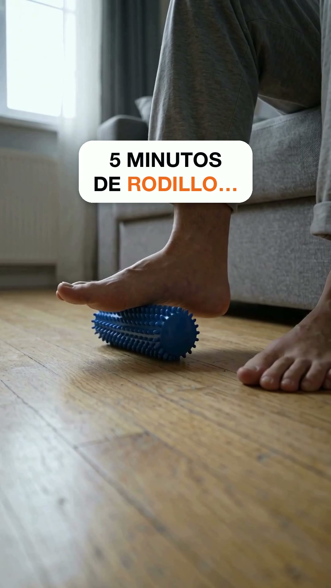5 minutos de rodillo no compensan 12 horas de pie