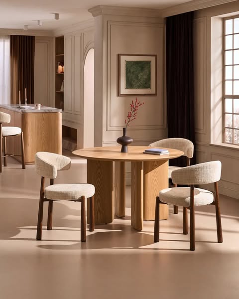 CLIPOP Ansel Dining Chairs, Cosy Seat