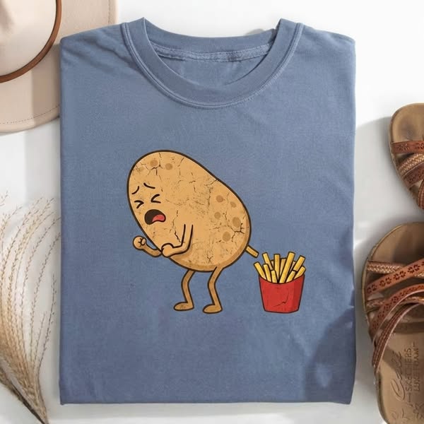 Funny fried potato T-shirt