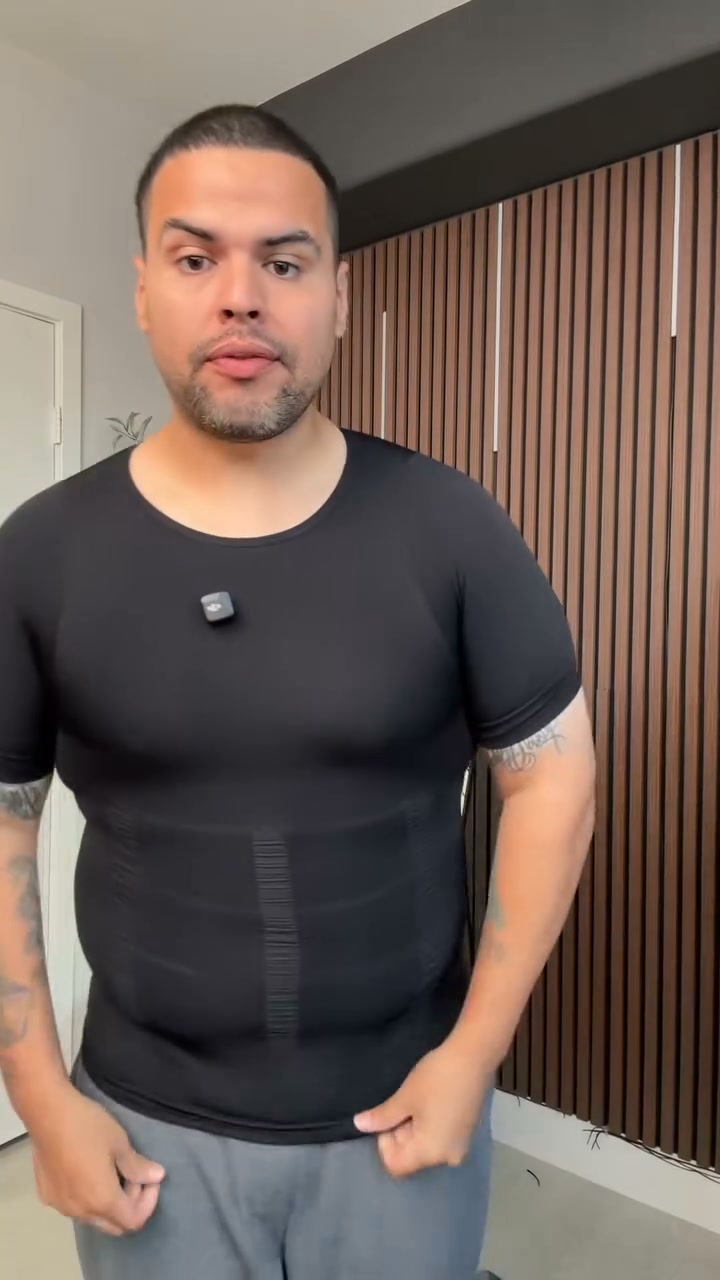 Hot Sales 49% OFFMen Round Neck Compression Tank Top,Men Shaping Vest,Men Sleeveless Shirt Shapewear,Men GYM Workout Fitness Shirts Tank