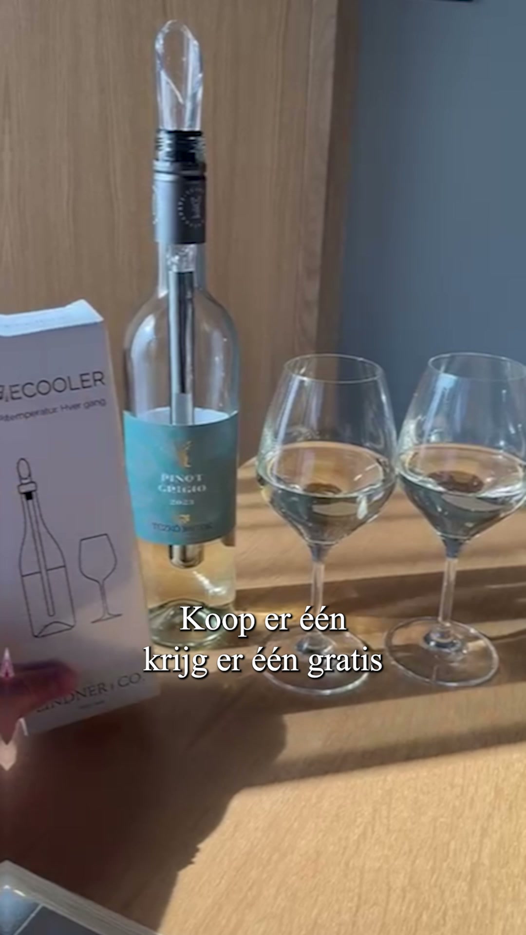 Vanaf nu blijft je wijn altijd perfect koel.