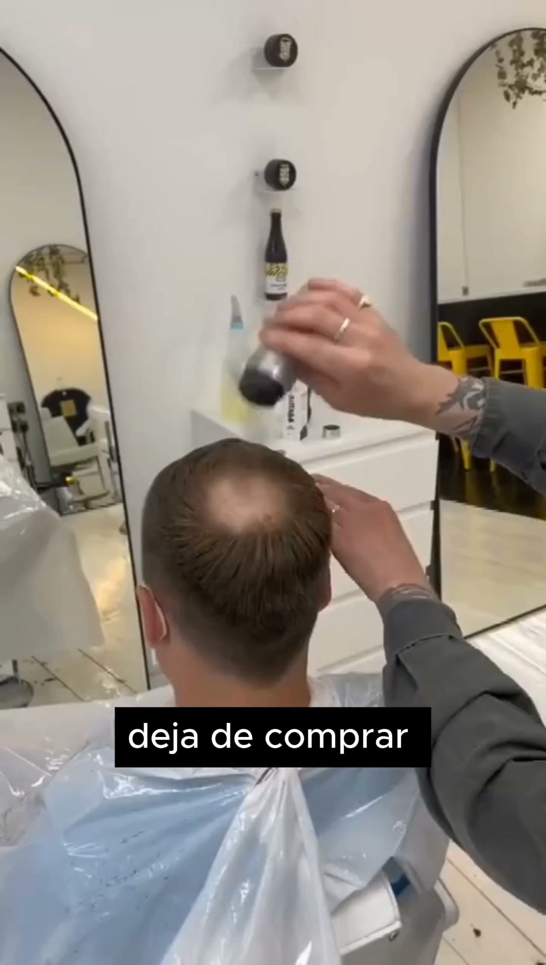 Un cabello denso en 10 segundos