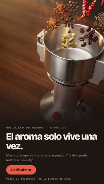 Muele café y especias en segundos