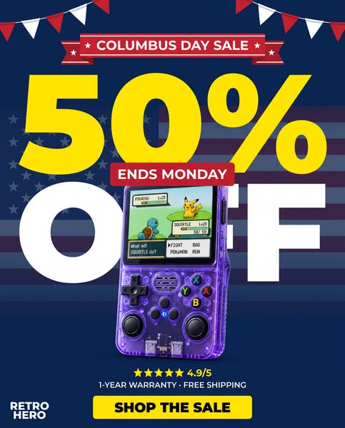 50% Columbus Day Sale