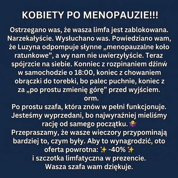 To nie tłuszcz. To woda!