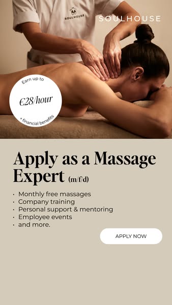 Now hiring: Massage Experts