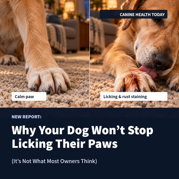 Why Your Dog Won't Stop Licking Their Paws
