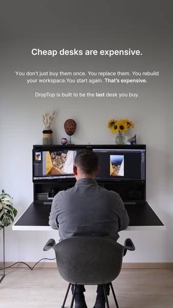 DropTop wall desk