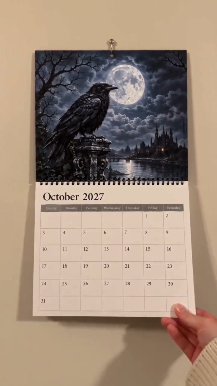 Raven & Crow 2027 Gothic Calendar
