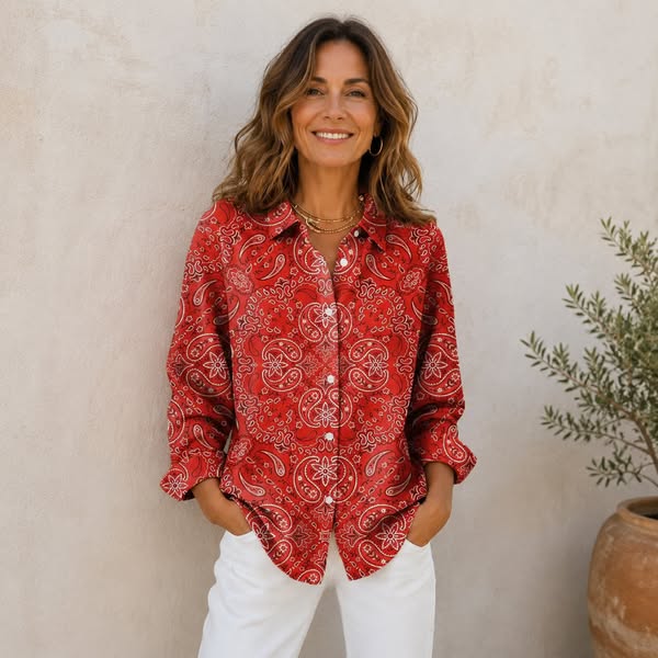 Blusa Paisley Elegante para Mujer