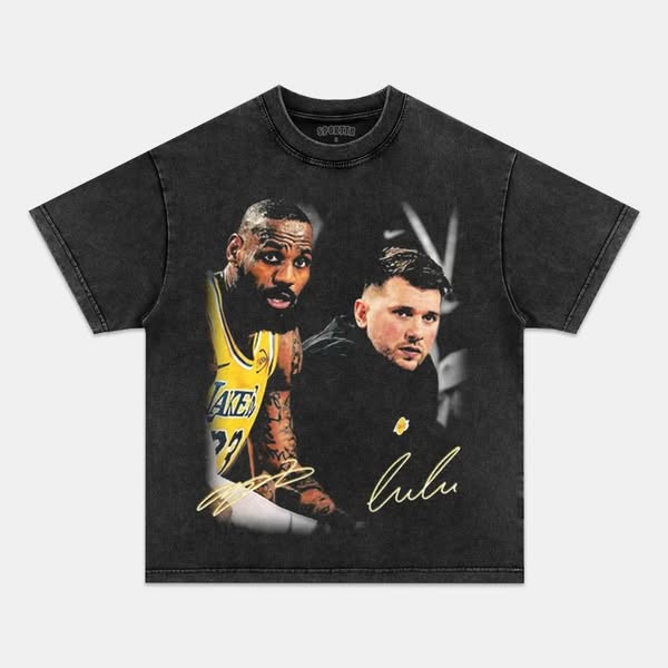 LEBRON JAMES AND DONCIC TEE PEPPER-M