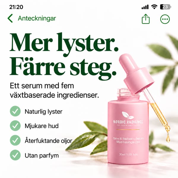 Mer lyster. En enklare rutin.