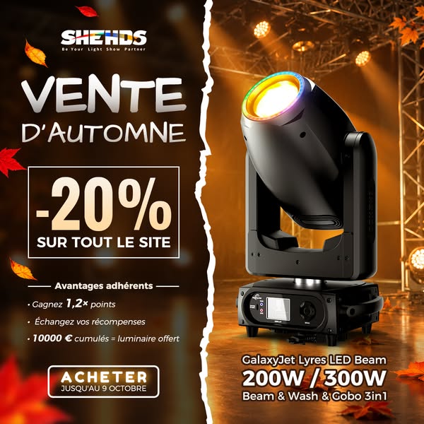Beam, Wash & Gobo En Un Seul Projecteur