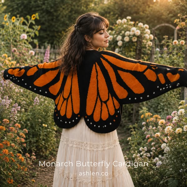 Monarch Butterfly Cardigan