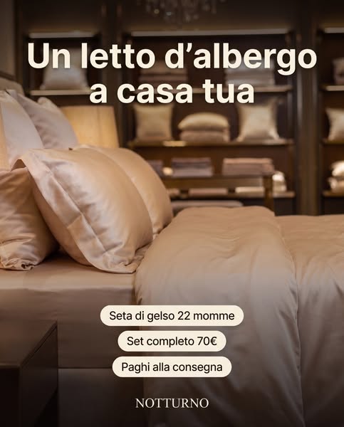 Set completo in seta a 70€