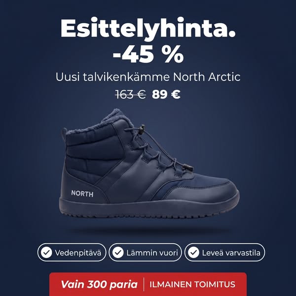 Pysy lämpimänä tänä talvena paljasjalkamukavuudella