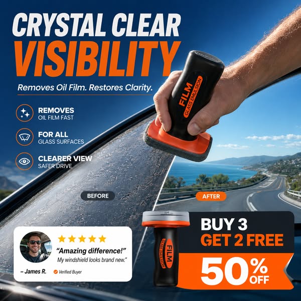 Buy 3 Get 2 Free Auto Glass Side Window Oil Film Removal Cleaner