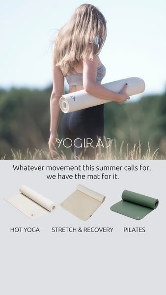 Outdoor yoga-ready with a mat from Yogiraj