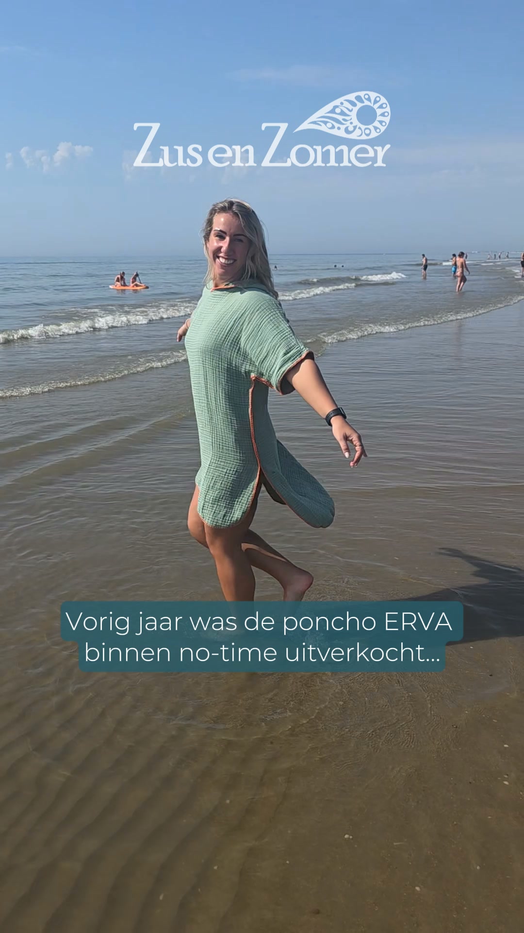 NIEUW! Strand poncho