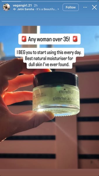 Natural & Effective moisturiser