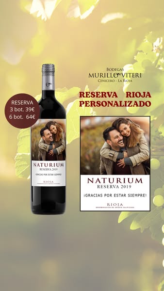 Reserva Personalizado - Pack 3 botellas