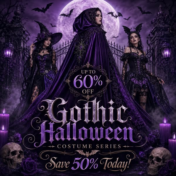 60% OFF — Halloween women’s wear, festive, spooky styles for every Halloween lover. Shop now, limited time only.