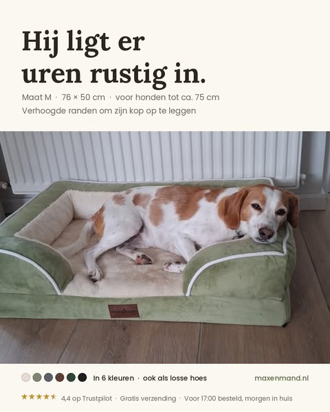 Hij ligt er uren rustig in