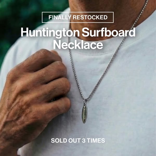 Huntington Surfboard Necklace
