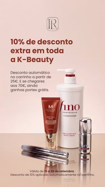 10% extra em toda a K-Beauty até 30 de setembro