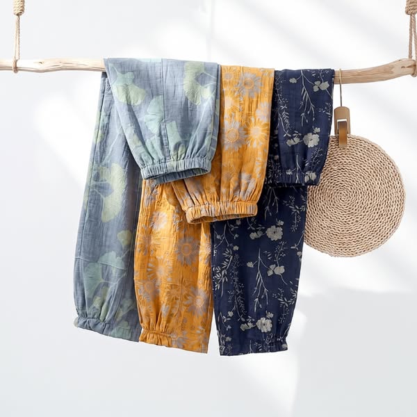 Vintage Cotton Gauze Harem Pants