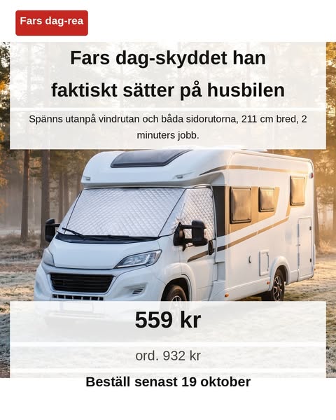 Fars dag-skyddet han sätter på husbilen