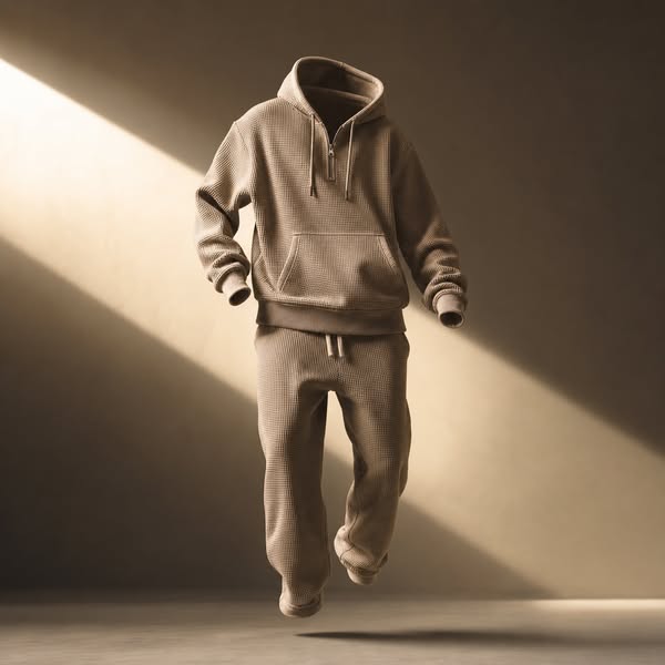 Hudson Waffle-Knit Set