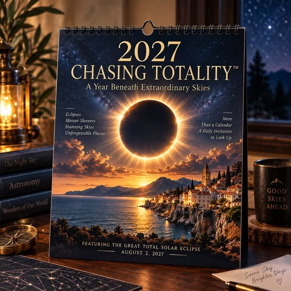 2027 Chasing Totality™ Celestial Wall Calendar | 12 Extraordinary Skies & August Total Solar Eclipse