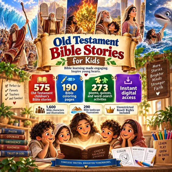 Kids Bible Stories with Resell Rights ( Old Testament)