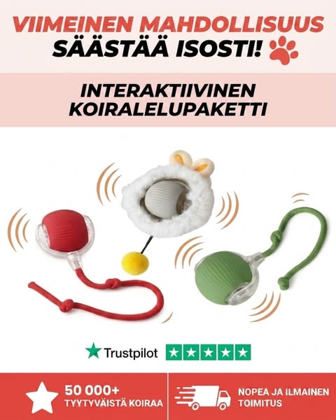 PRACTS Jahtipallo — Liiketunnistinlelu koirille