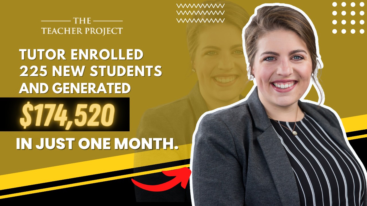 Online Tutor Gets 225 New Students In 1 Month!