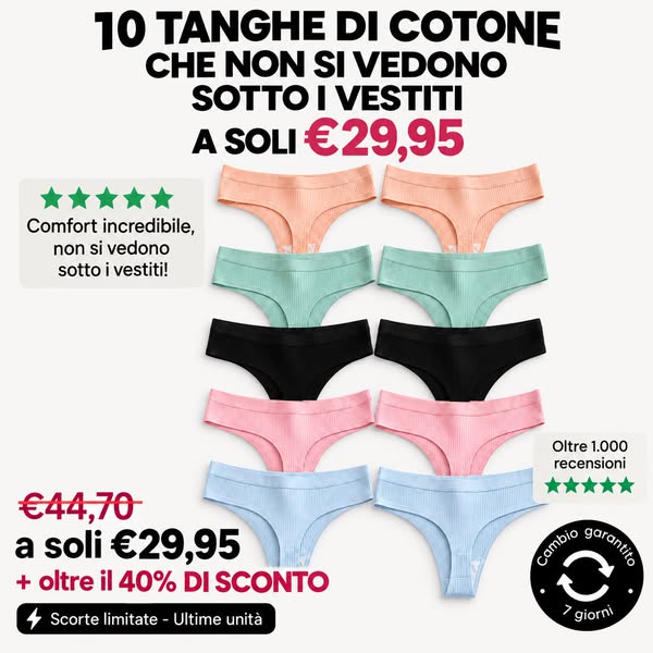 Offerta di Lancio!
Pagane 5, ricevine 10 + SPEDIZIONE GRATUITA!