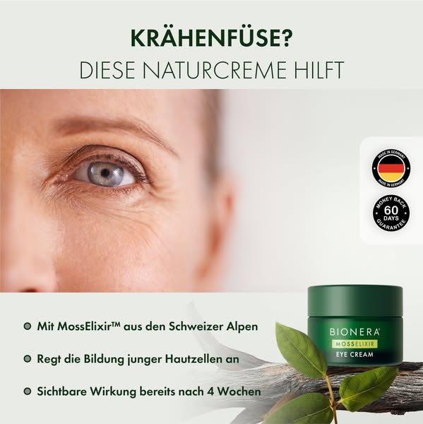 Tränensäcke? Diese Creme strafft & glättet sichtbar