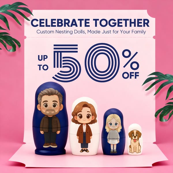 Deine personalisierte Foto-Nesting Doll | Jetzt nur 15,95€!