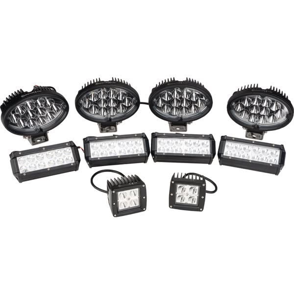 Zestaw Lamp Reflektorów Roboczych Białych Led 12/24 V Ip67 36|20w 10 Szt.