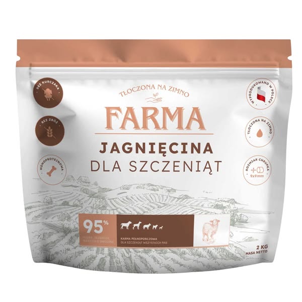 Farma Tłoczona Na Zimno Z Królikiem dla szczeniąt - 10kg