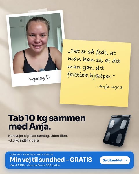 Tab 10 kg sammen med Anja